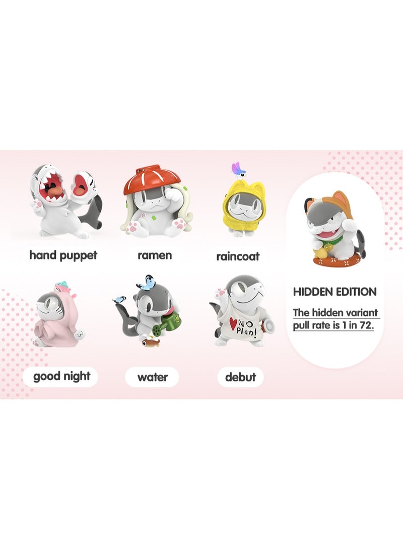 Sharkitty I'm ver.1, Shark Kitty Blind Box Action Figure, Random Design Action Figures Collectible Toys, Home Decorations, Holiday Birthday Gifts for Girls and Boys (Whole Set) - Image 5